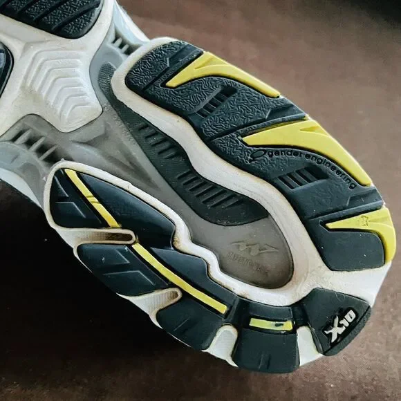 XLNT Mizuno Wave Inspire 6 Vintage Silver White Chartreuse Womens 9 US 40 EU - Picture 9 of 10